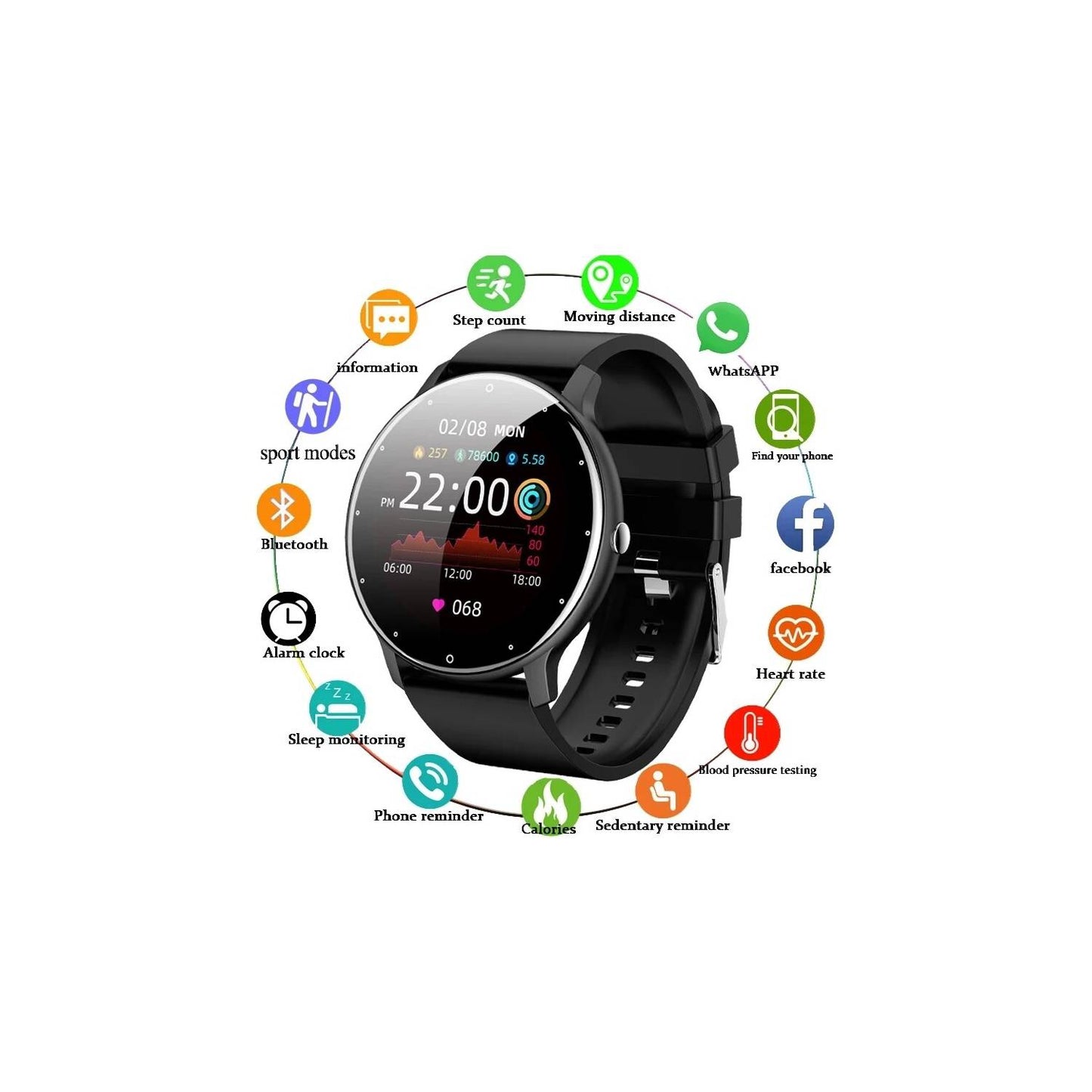 Reloj Inteligente Smartwatch Bluet. ZL02