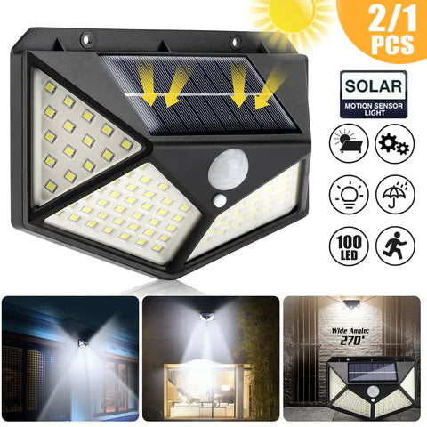 Foco Solar Seguridad Premium Con Sensor Movimiento