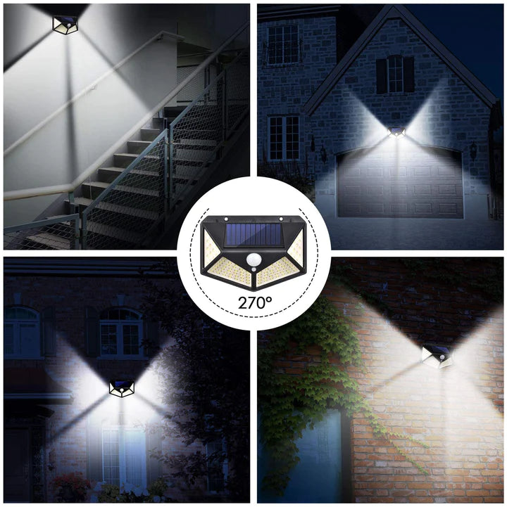 Foco Solar Seguridad Premium Con Sensor Movimiento