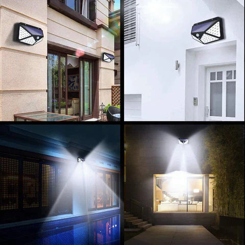 Foco Solar Seguridad Premium Con Sensor Movimiento